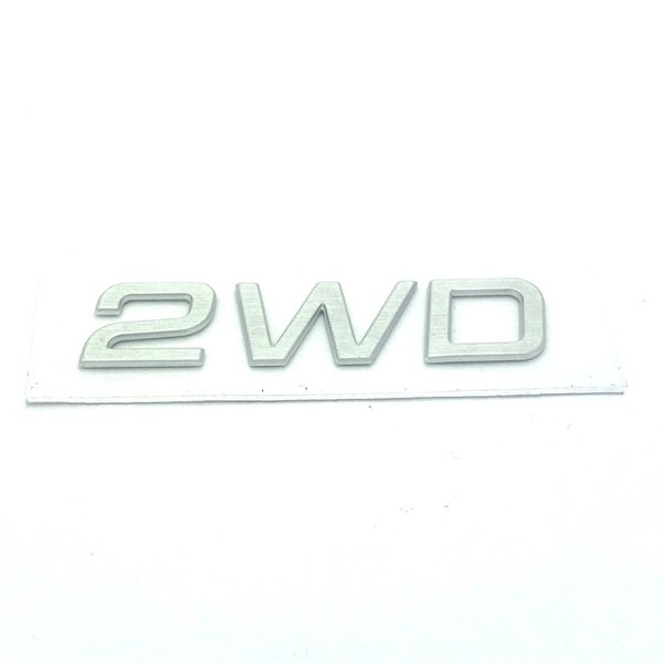 Sticker "2WD" silver